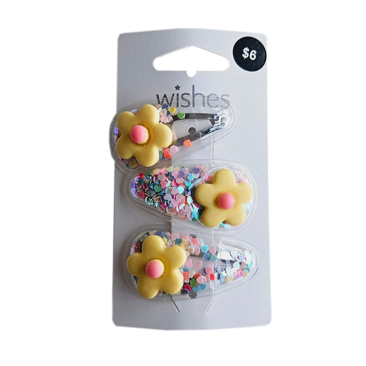 Bubble Flower Hair Clips